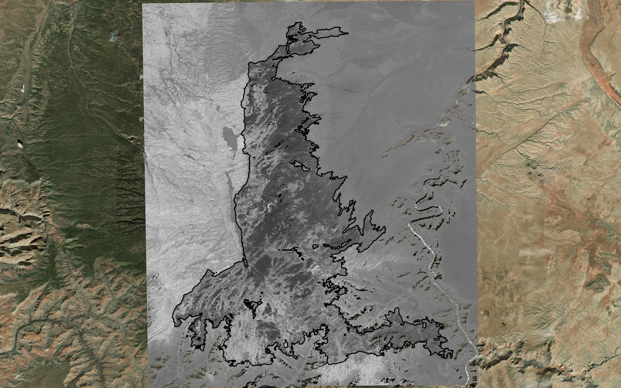 Post-fire Normalized Burn Ratio, dark across the burned area